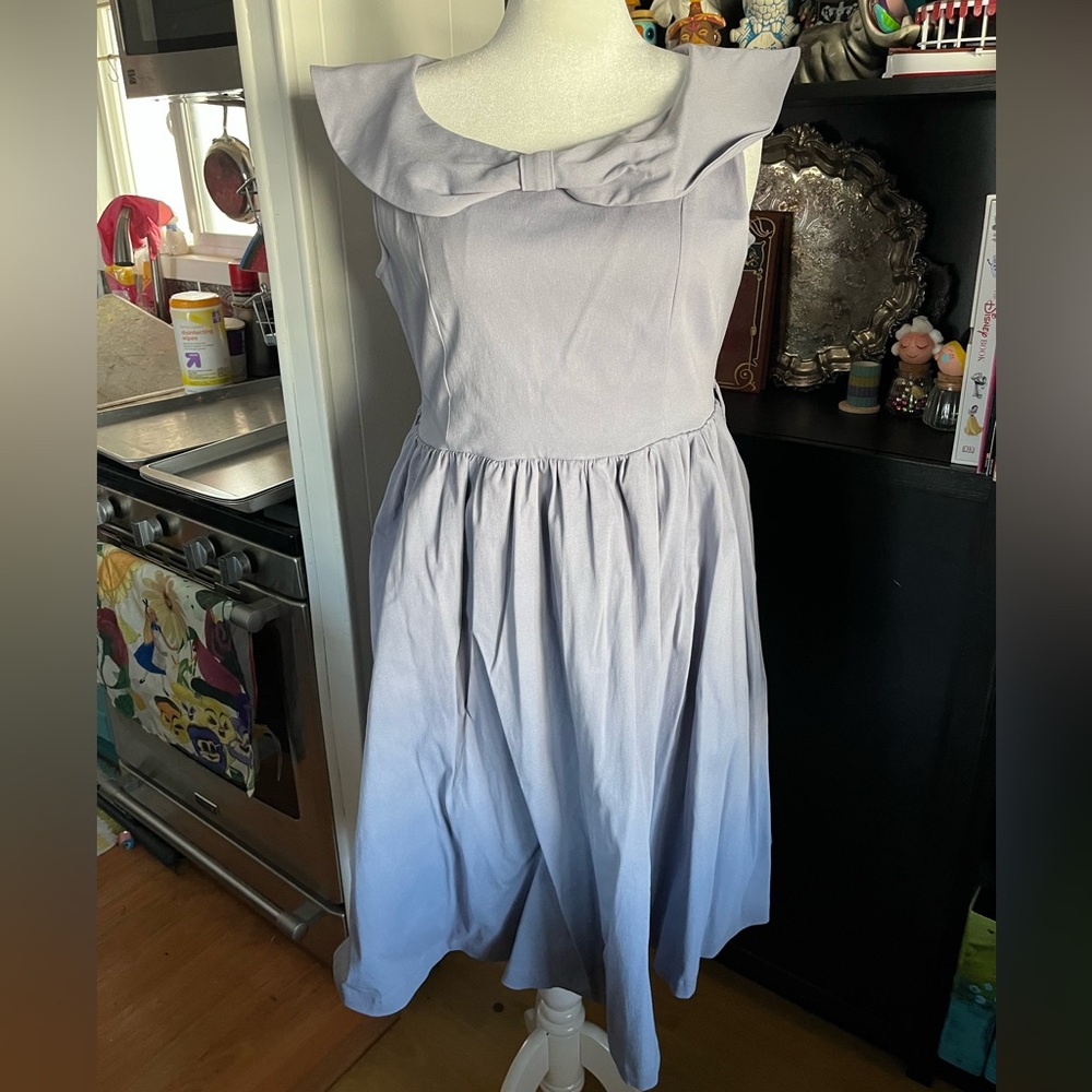COPY - Lindy bop Liliac/ grey xl dress uk 16 us 12 only worn once